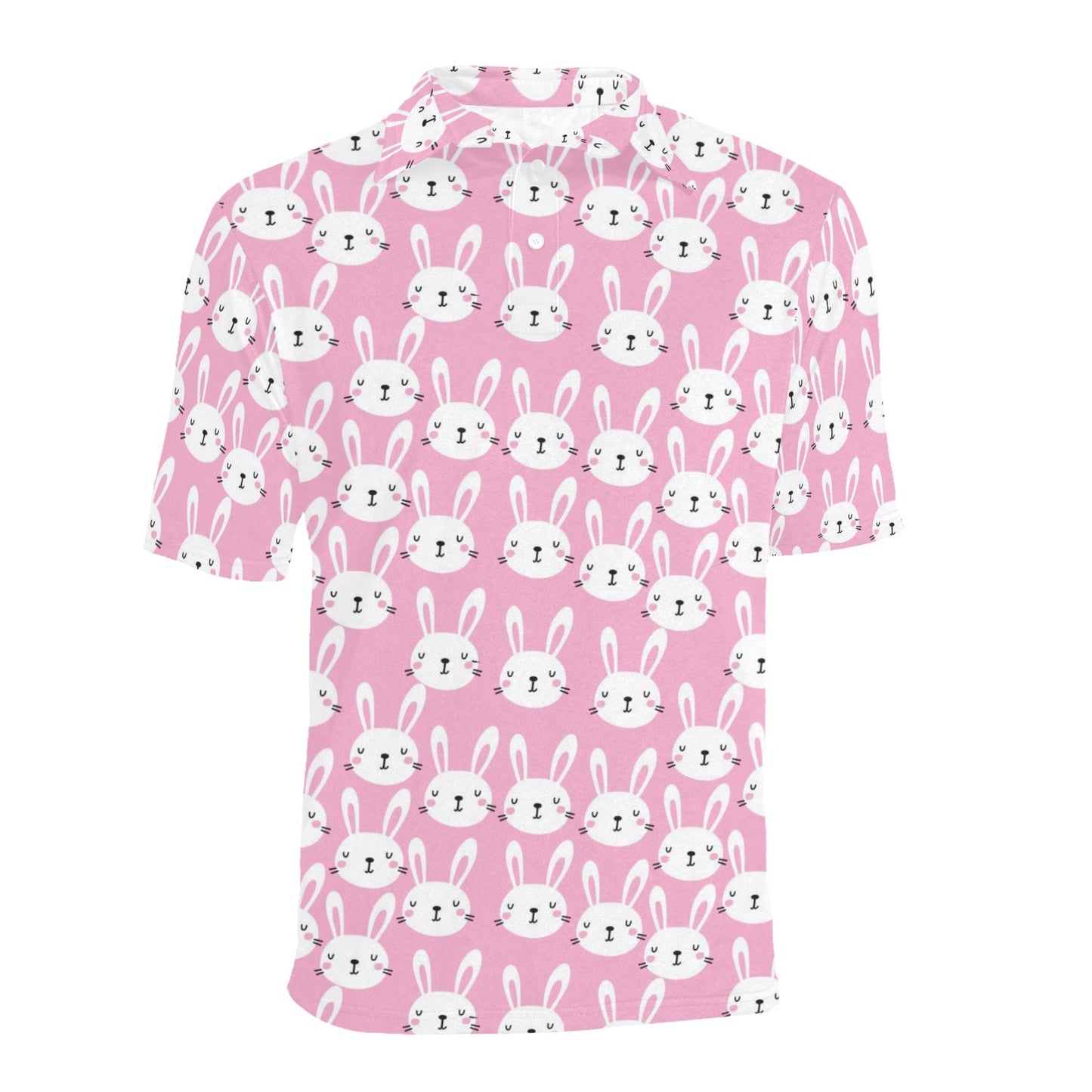 Rabbit Print Design LKS401 Men Polo Shirt