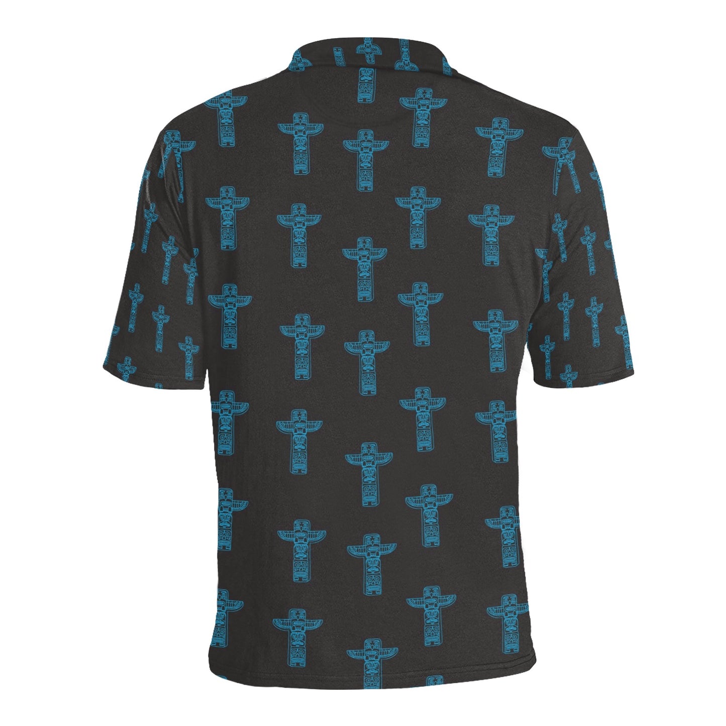 Totem Print Design LKS304 Men Polo Shirt