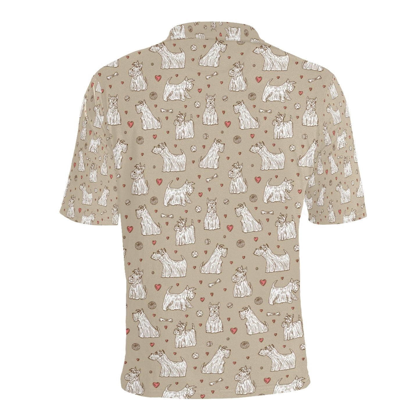 Scottish Terriers Print Design LKS3017 Men Polo Shirt