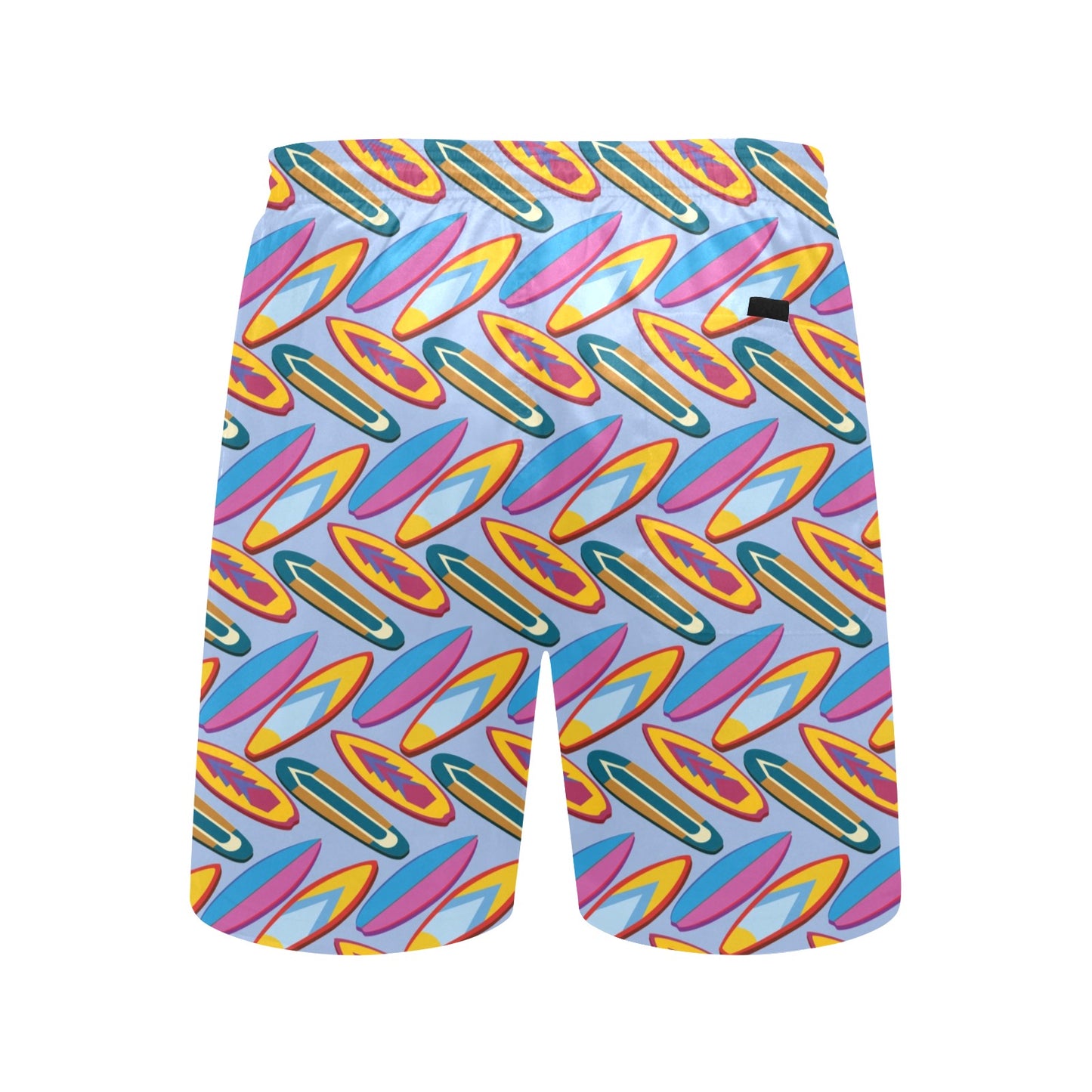 Surfboard Pattern Print Design LKS303 Men's Swim Trunks Beach Shorts