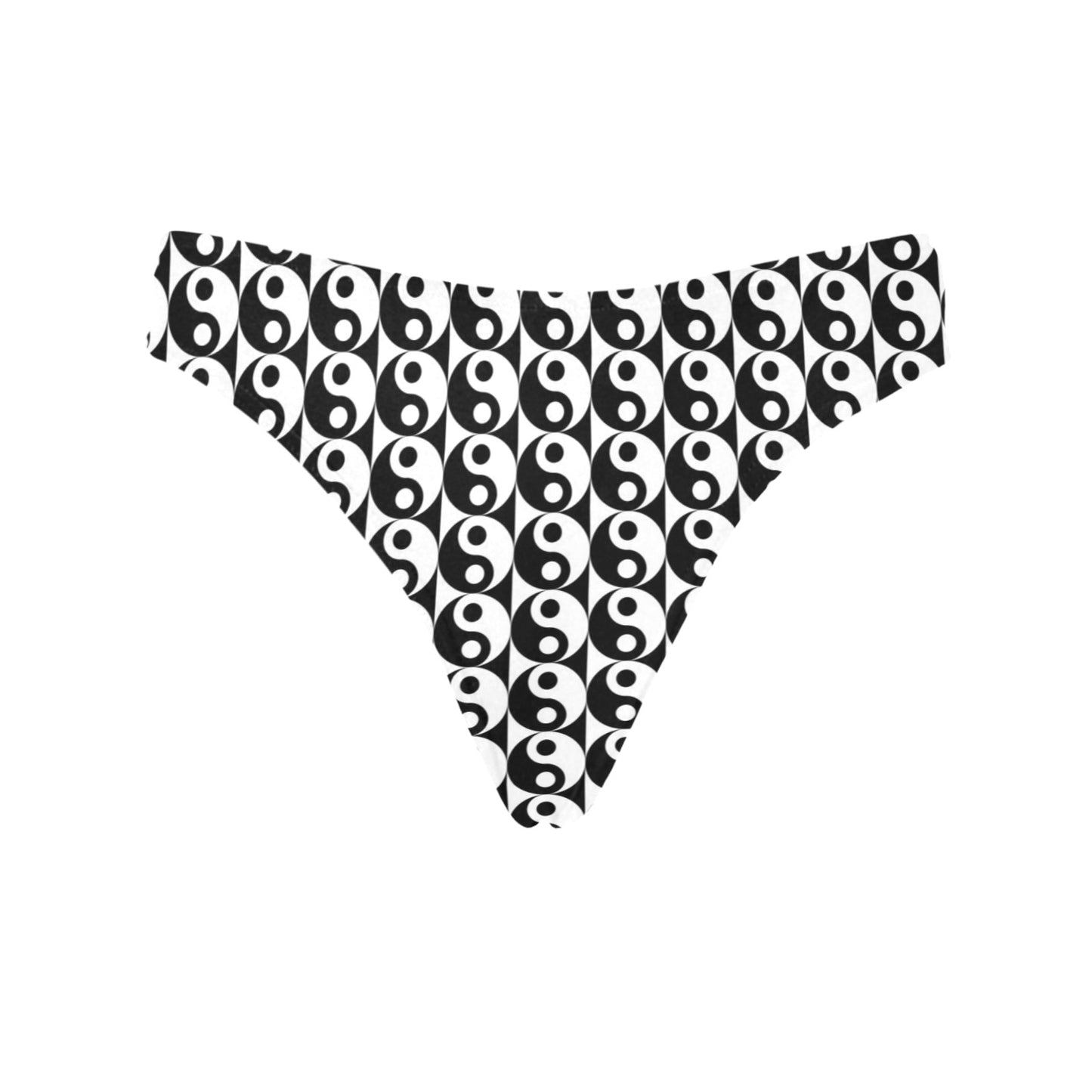 Yin Yang Classic Pattern Design Print Women's Thongs