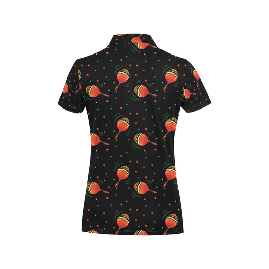 Maracas Pattern Print Design 03 Women's Polo Shirt