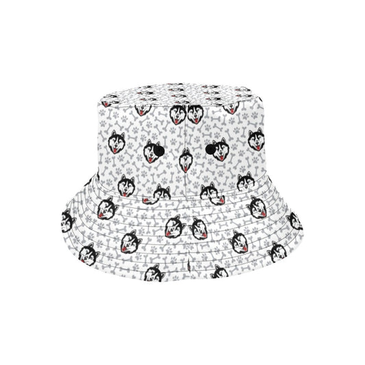 Siberian Huskies Print Design LKS305 Unisex Bucket Hat
