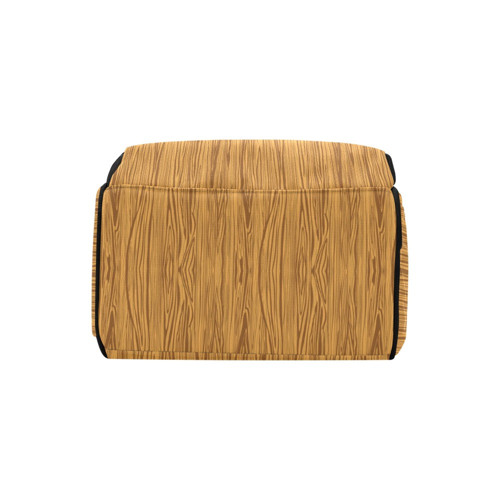 Wood Texture Print Design LKS301 Diaper Bag Backpack