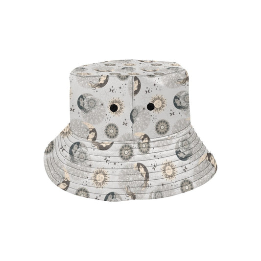 Sun Moon Print Design LKS302 Unisex Bucket Hat