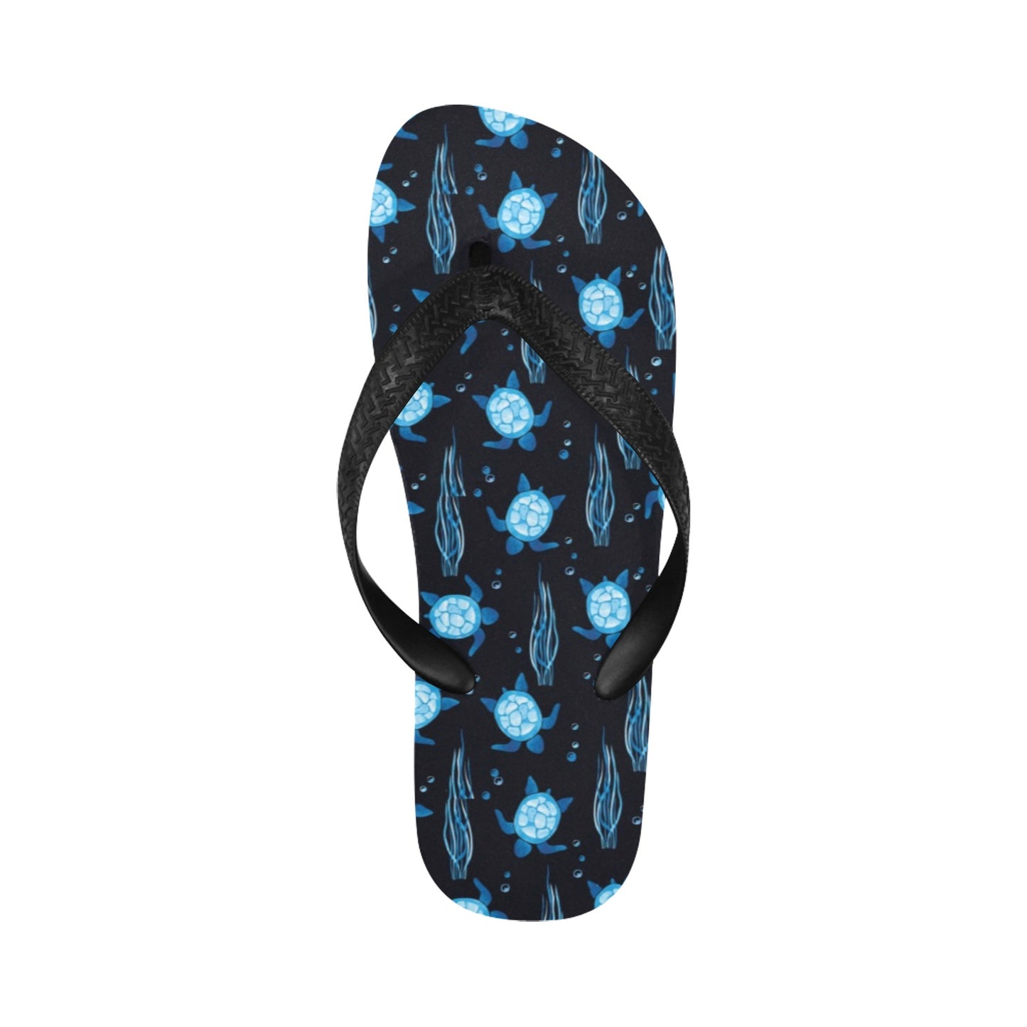 Sea Turtle Print Design LKS3013 Flip Flops