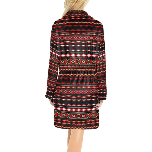 Southwestern Themed Women's Fleece Robe