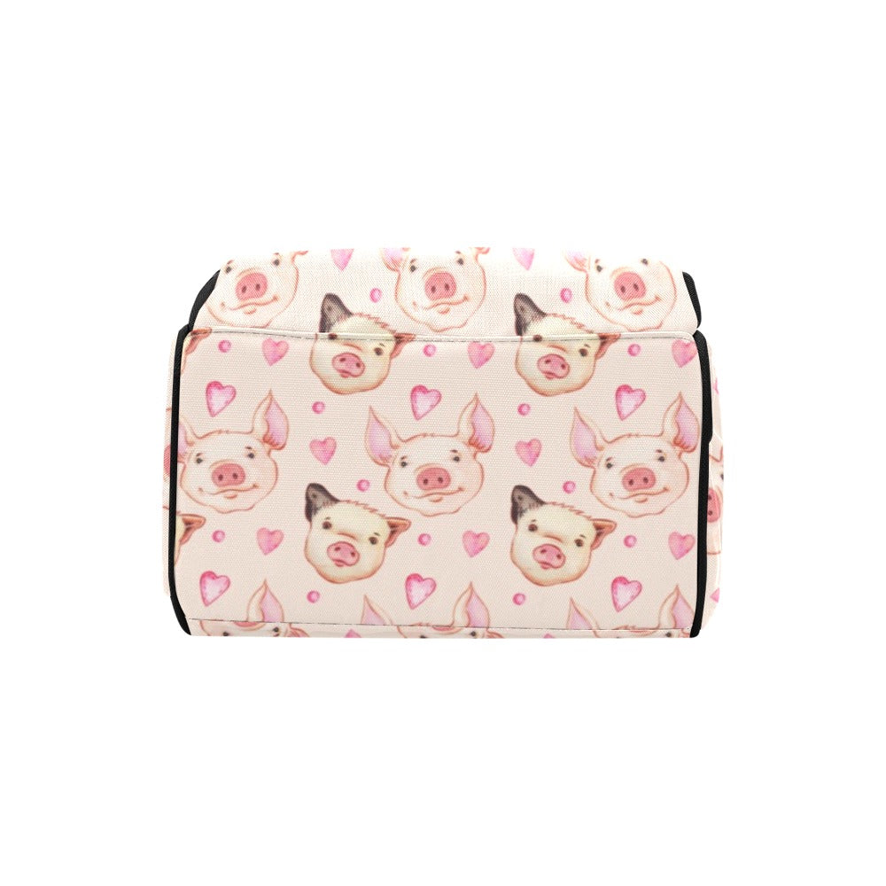 Pig Print Design LKS406 Diaper Bag Backpack