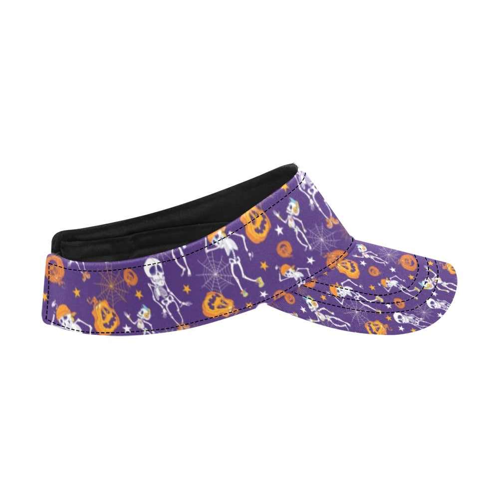 Skeleton Halloween Dance Print Design LKS304 Unisex Sun Visor