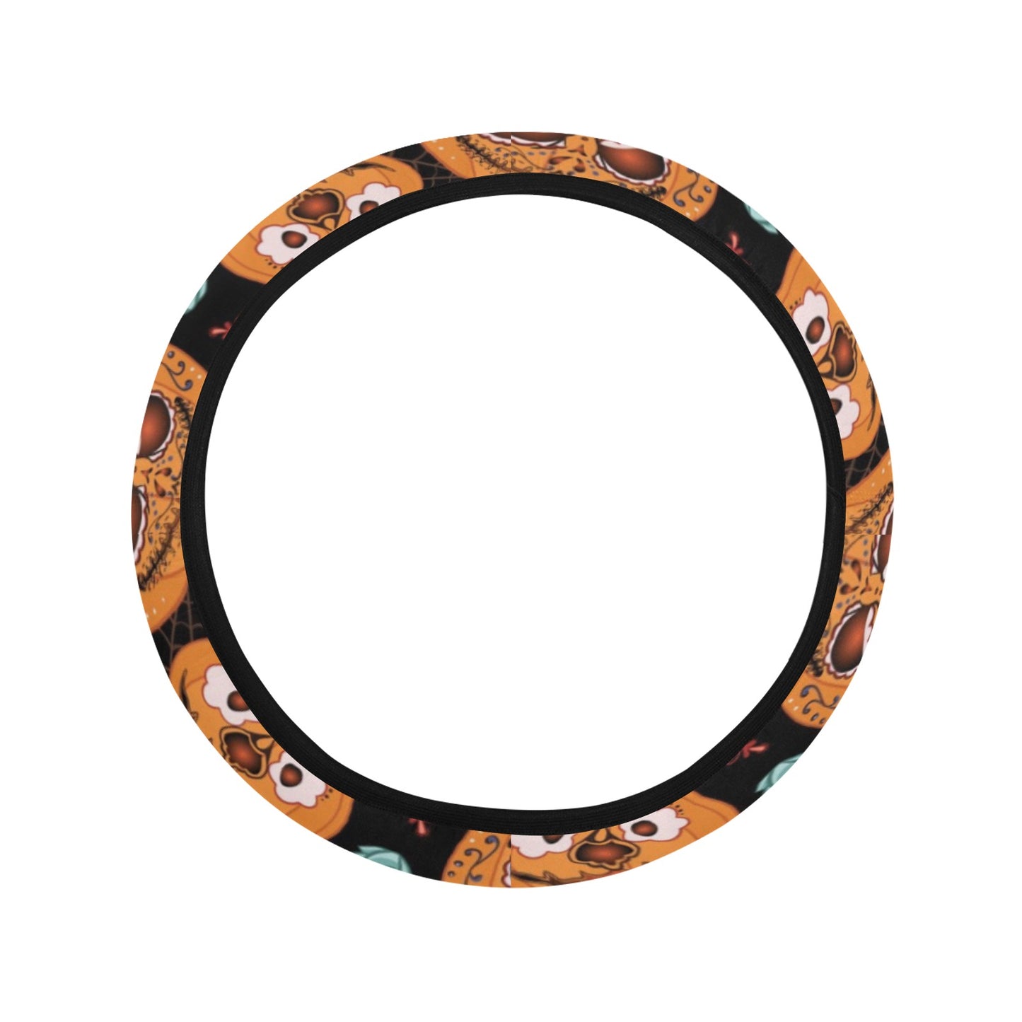 Halloween Print Design LKS402 Steering Wheel Cover with Elastic Edge