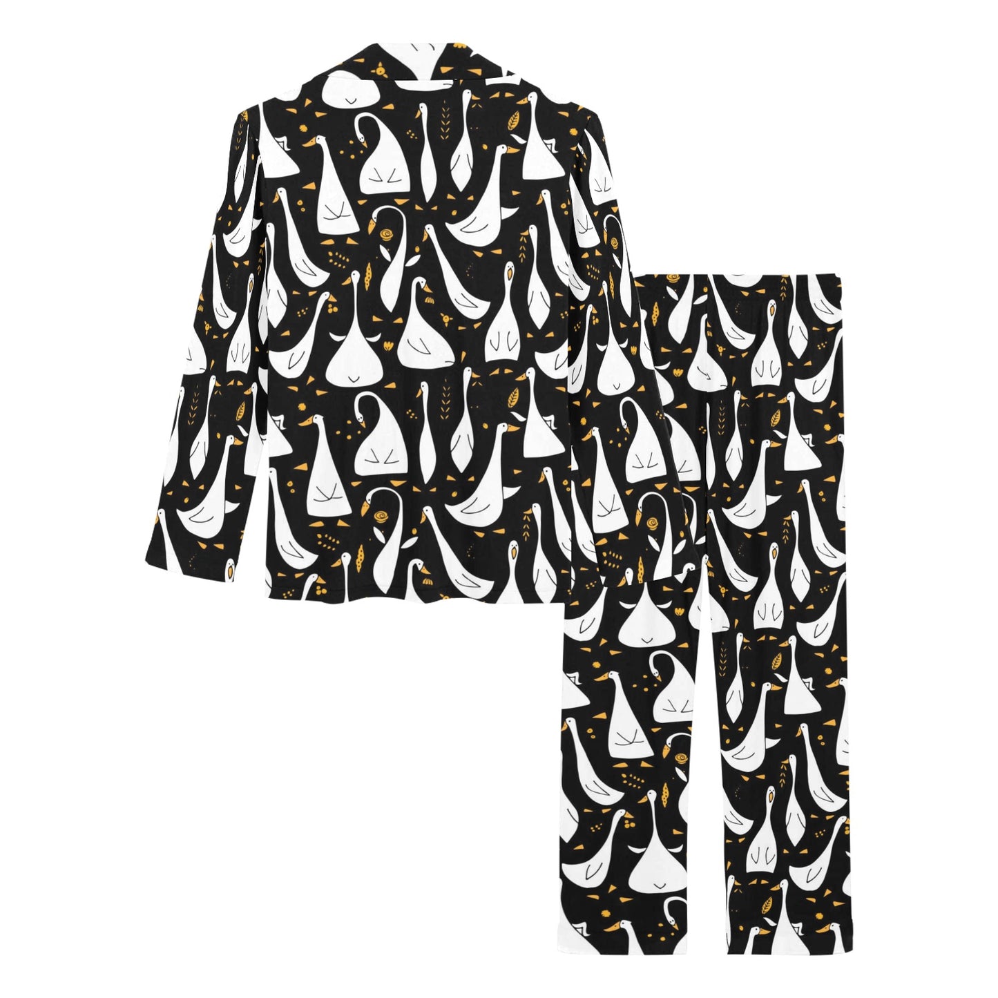 Goose Print Design LKS401 Women's Long Pajama Set