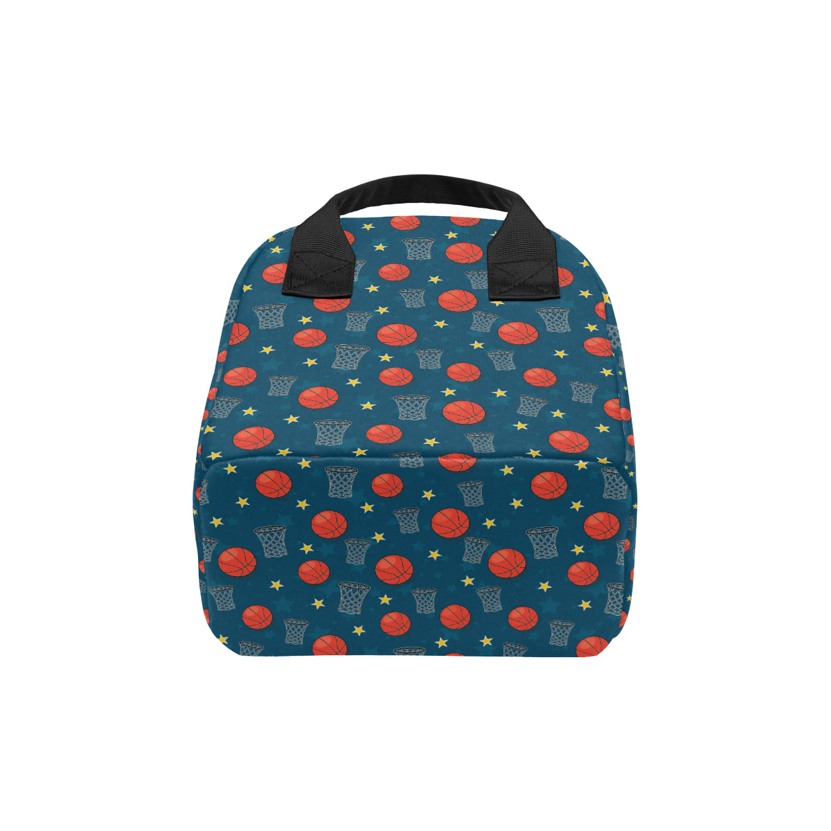 Basketball Classic Print Pattern Insulated Lunch Bag