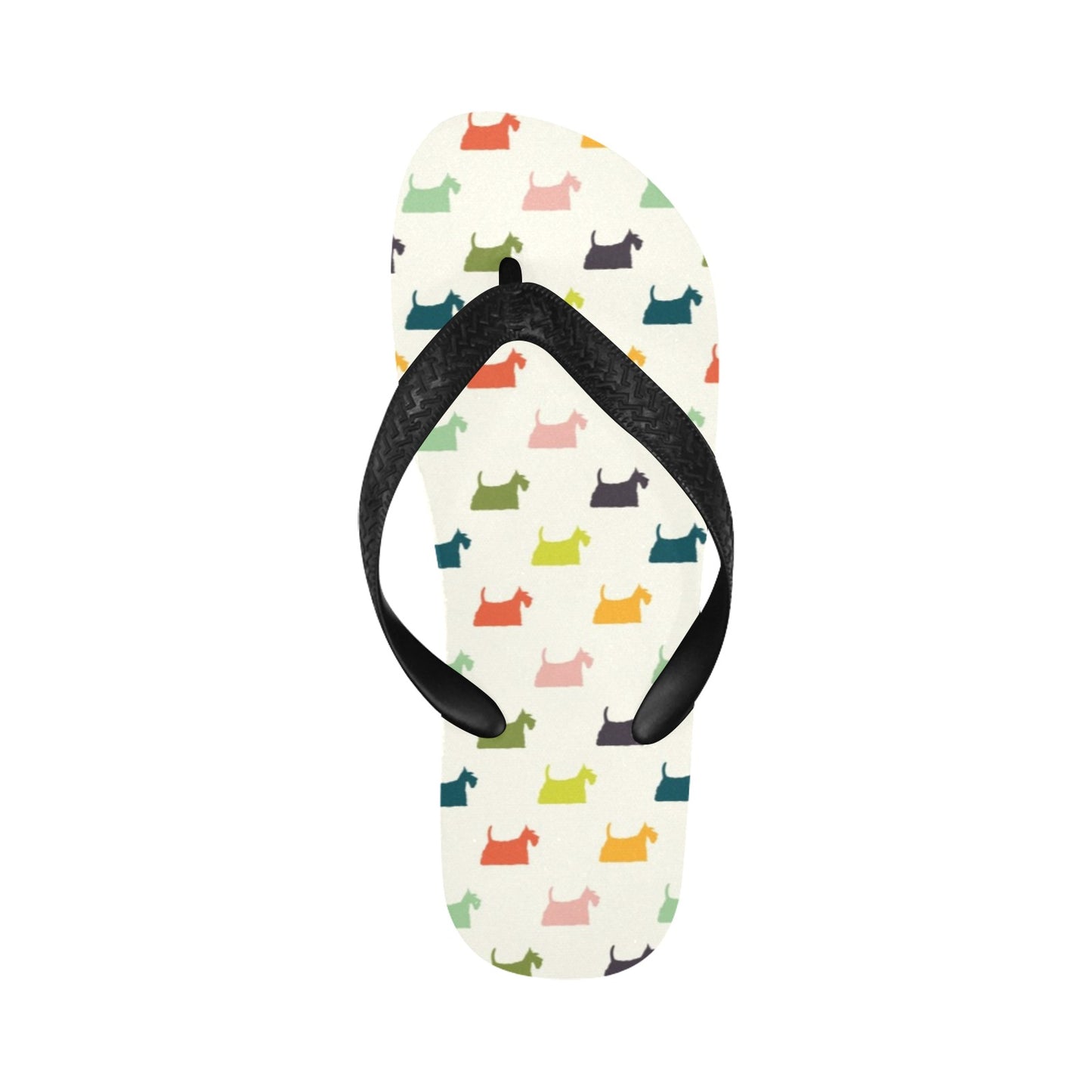 Scottish Terriers Print Design LKS305 Flip Flops