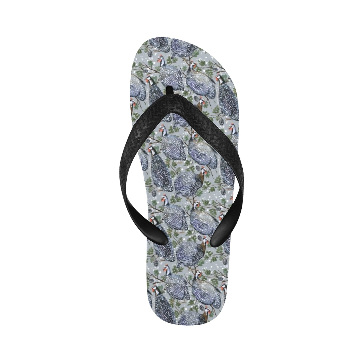 Guinea Fowl Print Design LKS402 Flip Flops