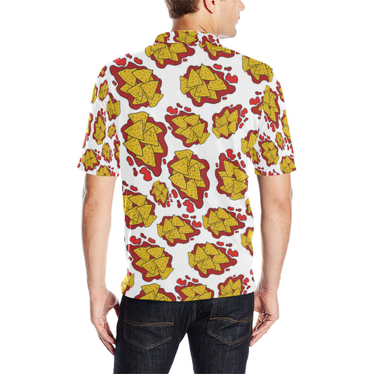 Nachos Pattern Print Design A03 Men Polo Shirt