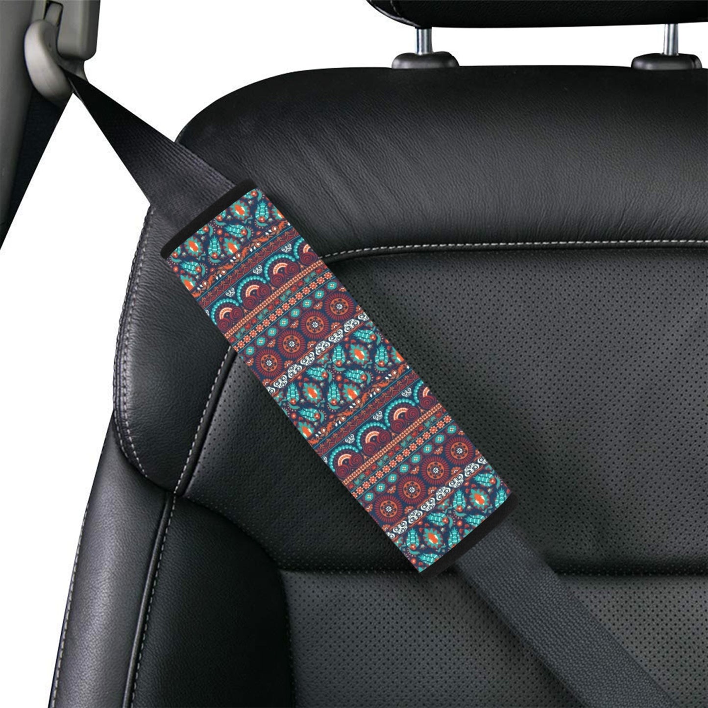 Suzani Print Design LKS302 Car Seat Belt Cover