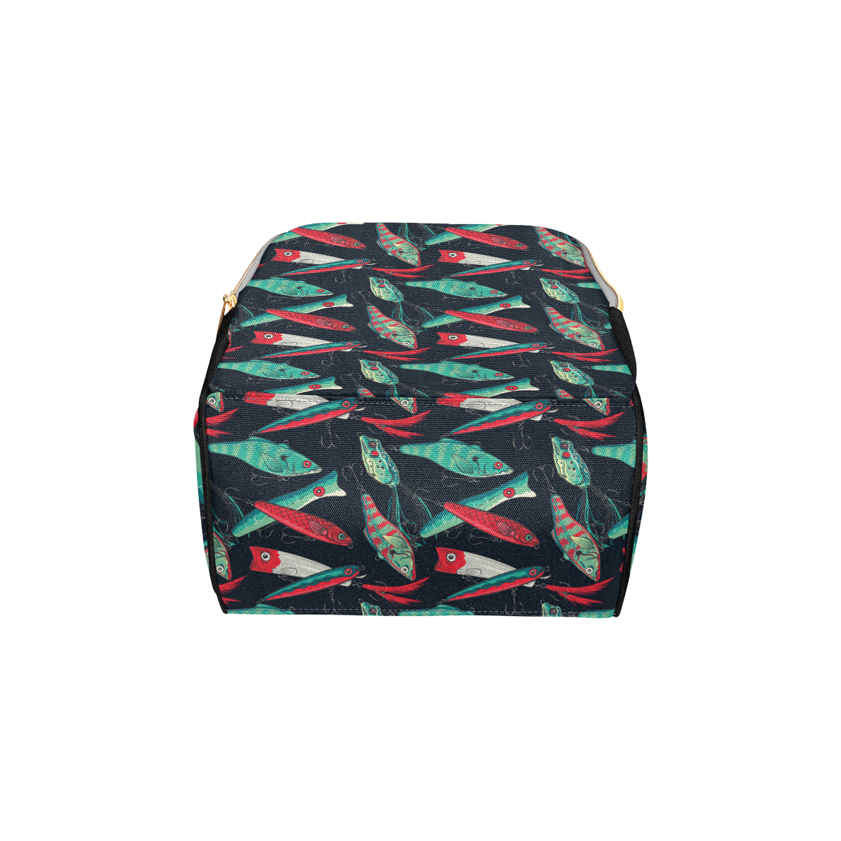 Fishing Bait Pattern Diaper Bag Backpack