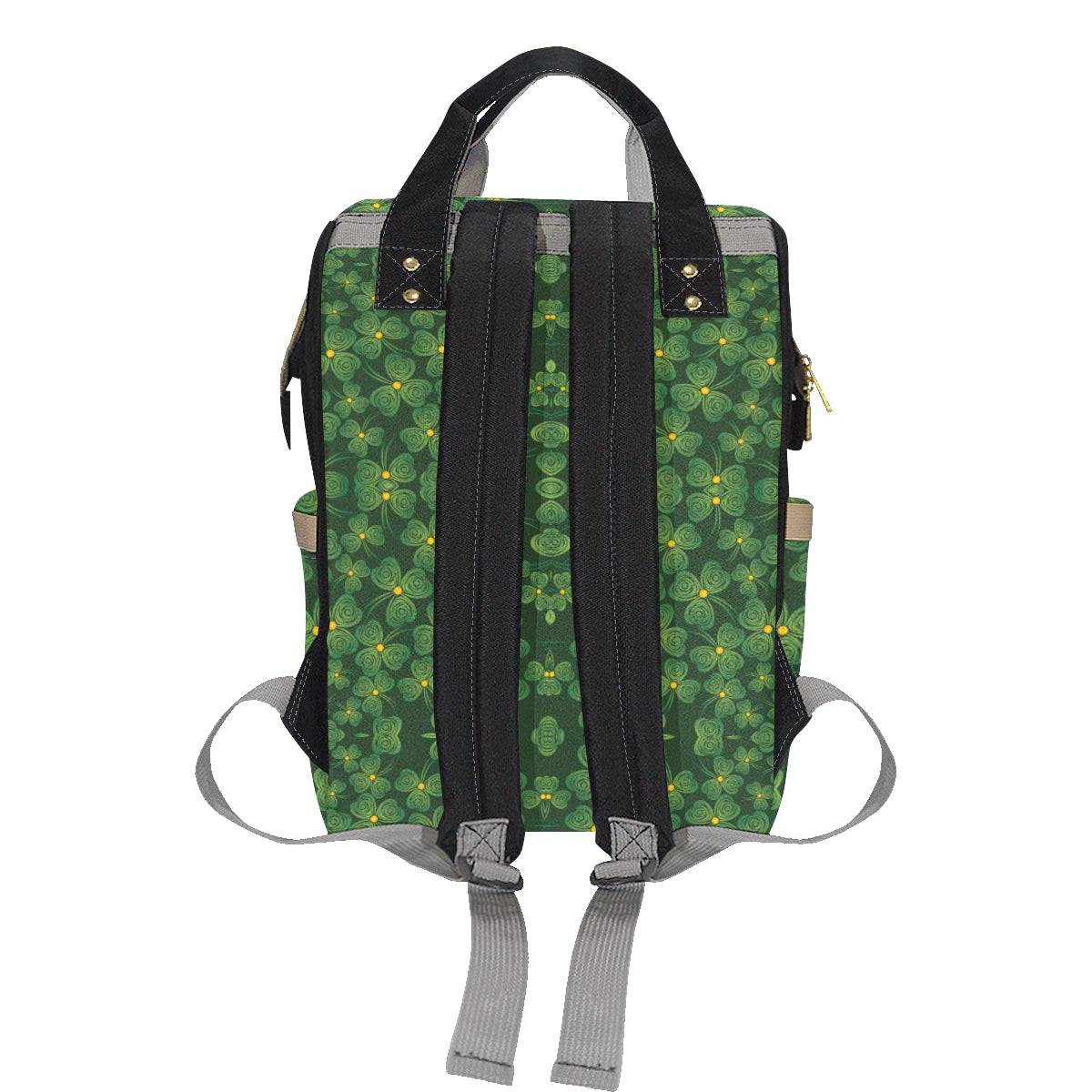 Shamrock Pattern Diaper Bag Backpack