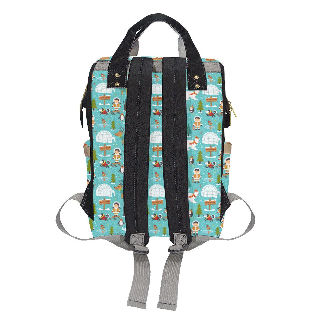 Eskimo Pattern Print Design 01 Diaper Bag Backpack