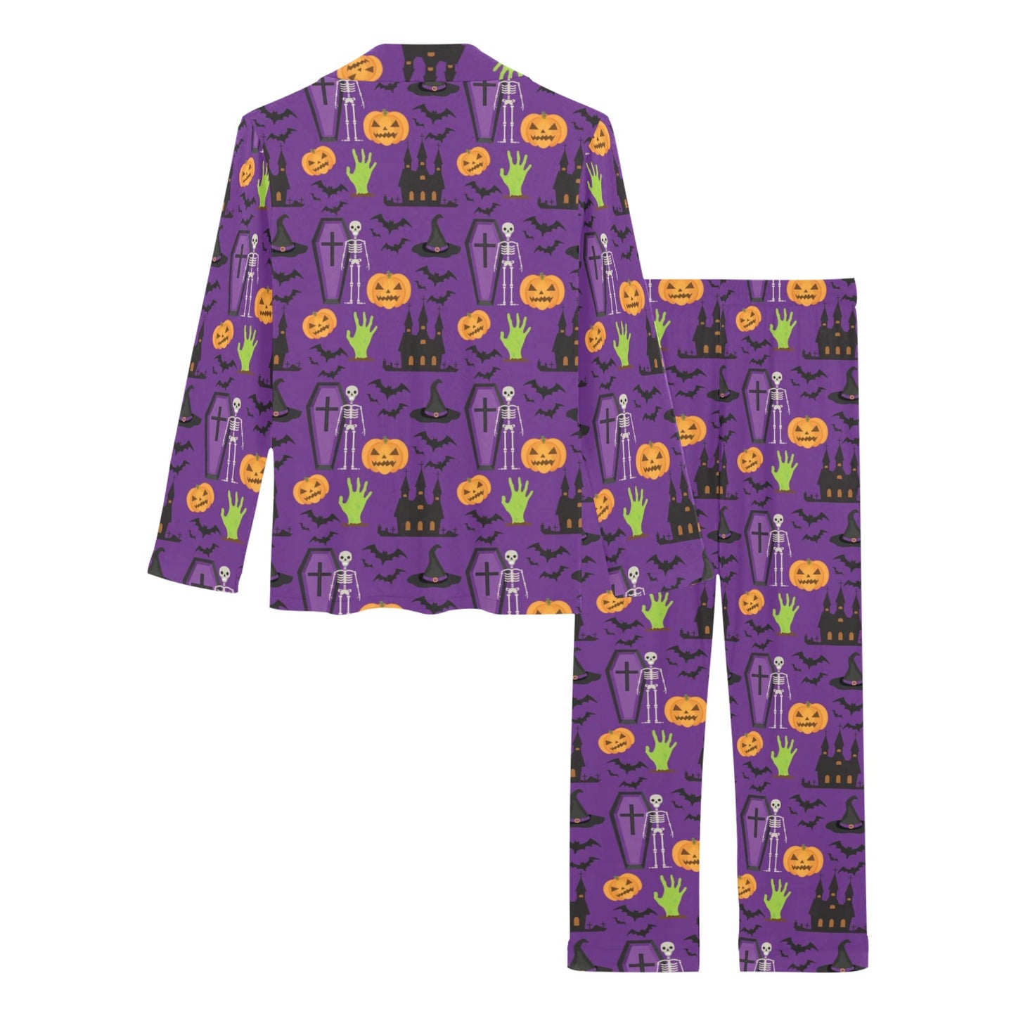 Halloween Print Design LKS403 Women's Long Pajama Set