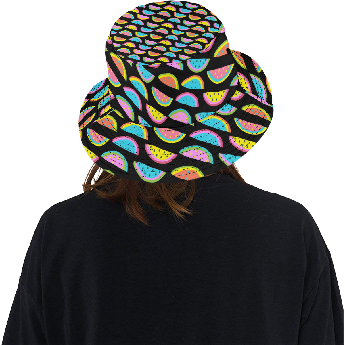 Watermelon Pattern Print Design WM08 Unisex Bucket Hat