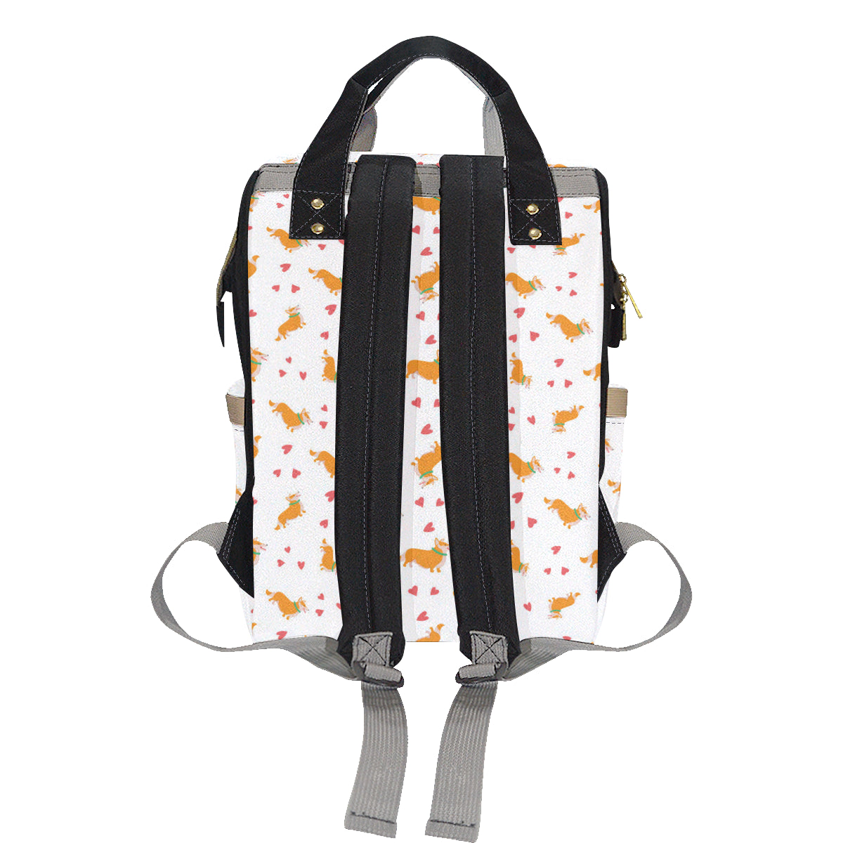 Cardigan Welsh Corgis Pattern Print Design 04 Diaper Bag Backpack