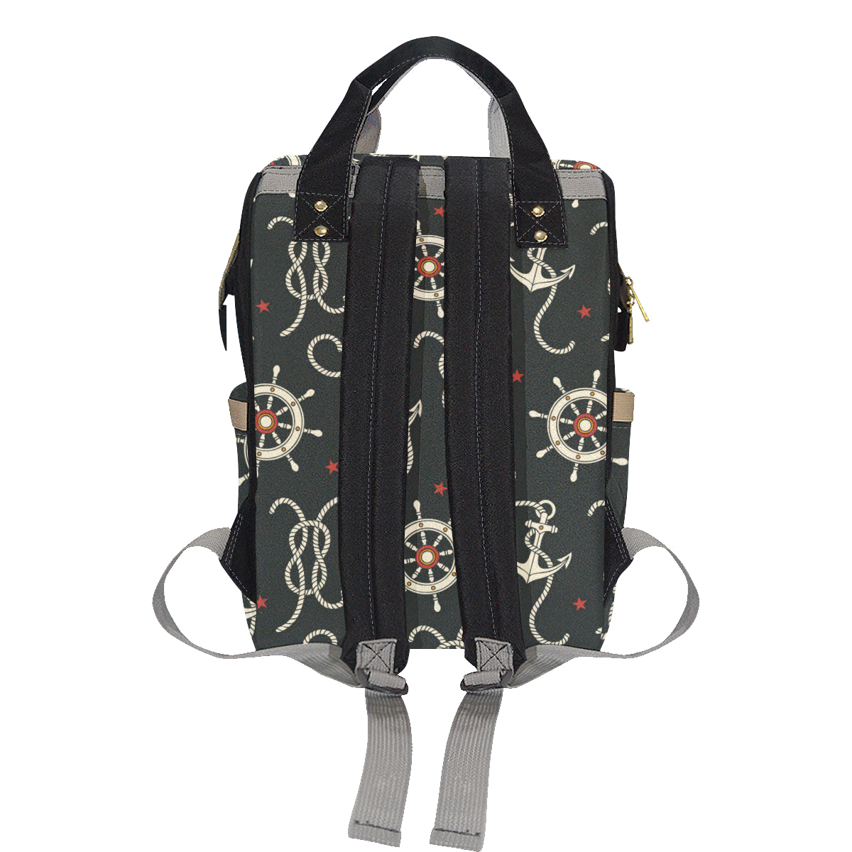 Nautical Anchor Pattern Diaper Bag Backpack