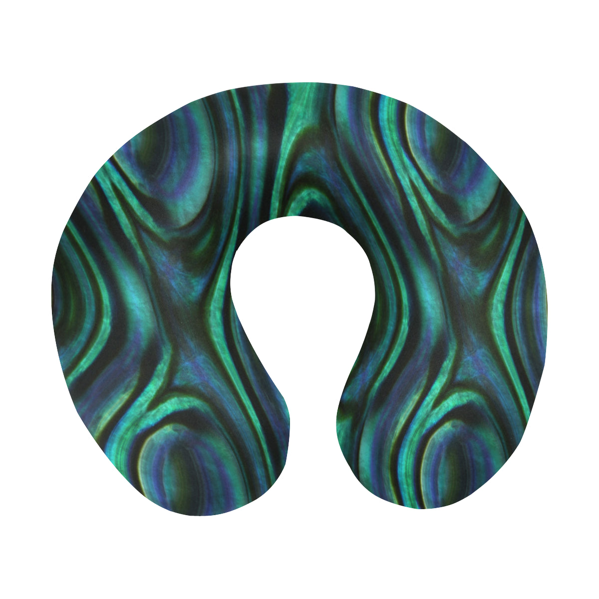Abalone Pattern Print Design 01 U-Shaped Travel Neck Pillow