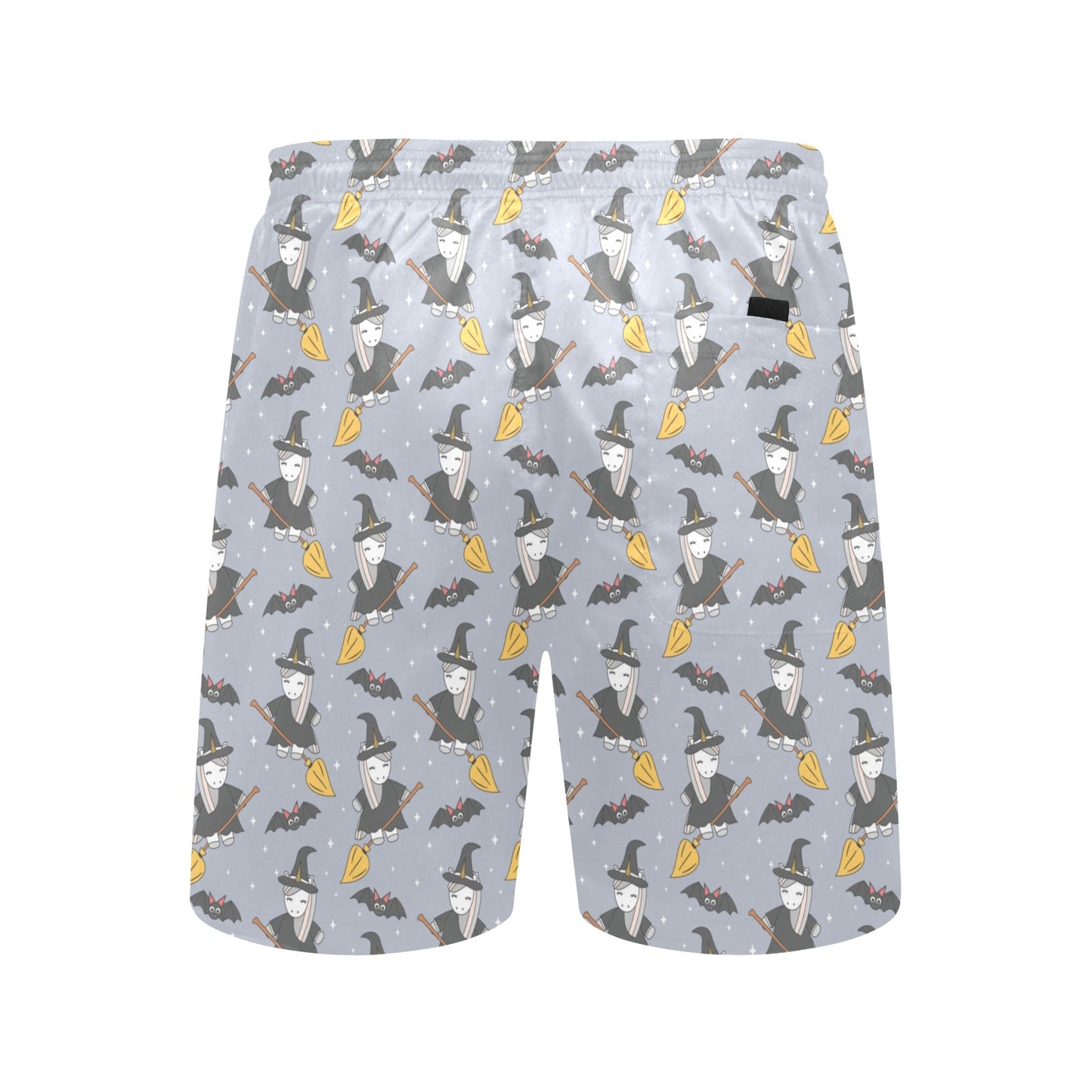 Witch Print Design LKS307 Men's Swim Trunks Beach Shorts