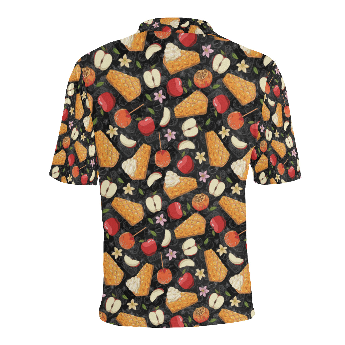 Apple Pie Pattern Print Design 01 Men Polo Shirt