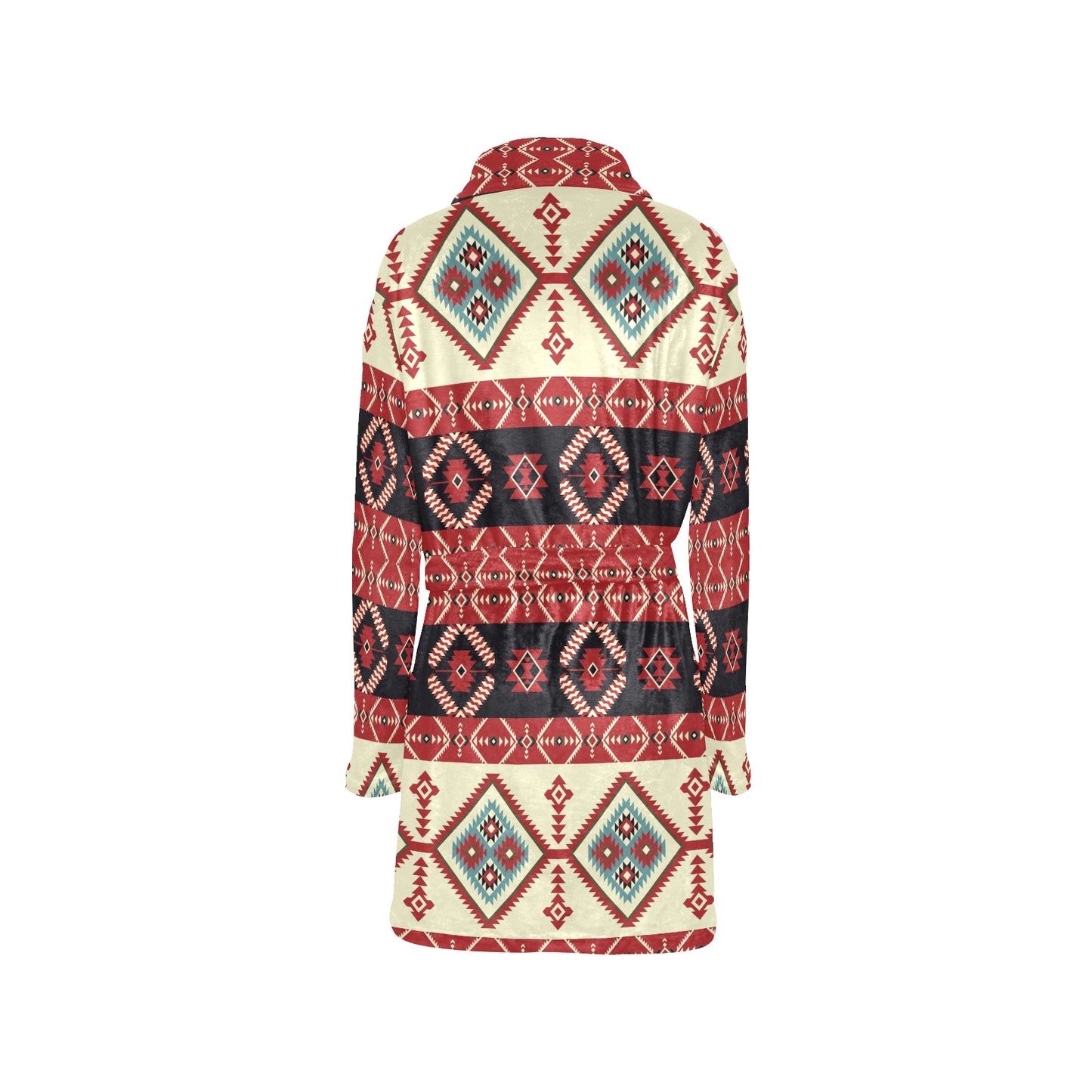 Navajo Pattern Print Design A05 Women's Fleece Robe