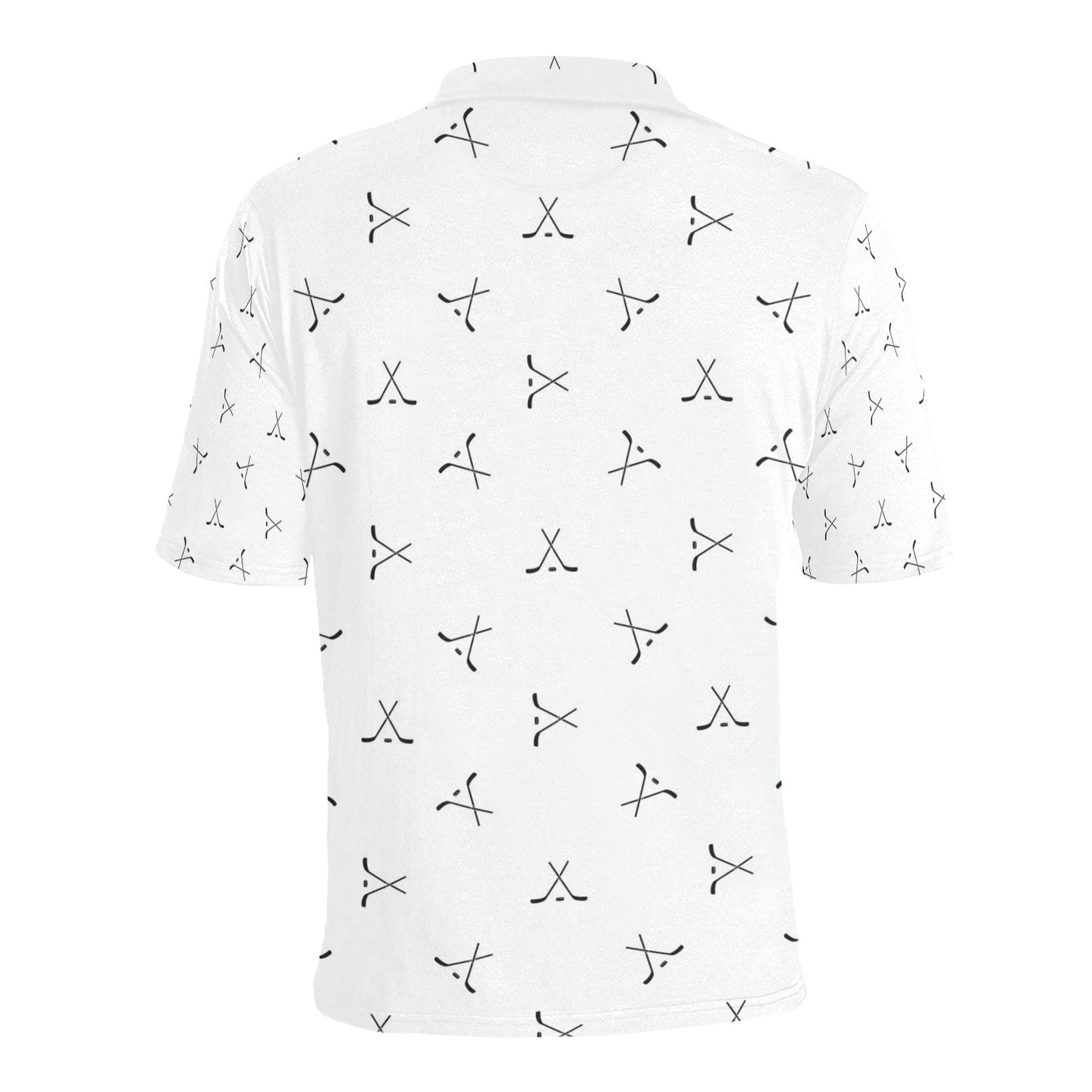 Hockey Print Design LKS304 Men Polo Shirt