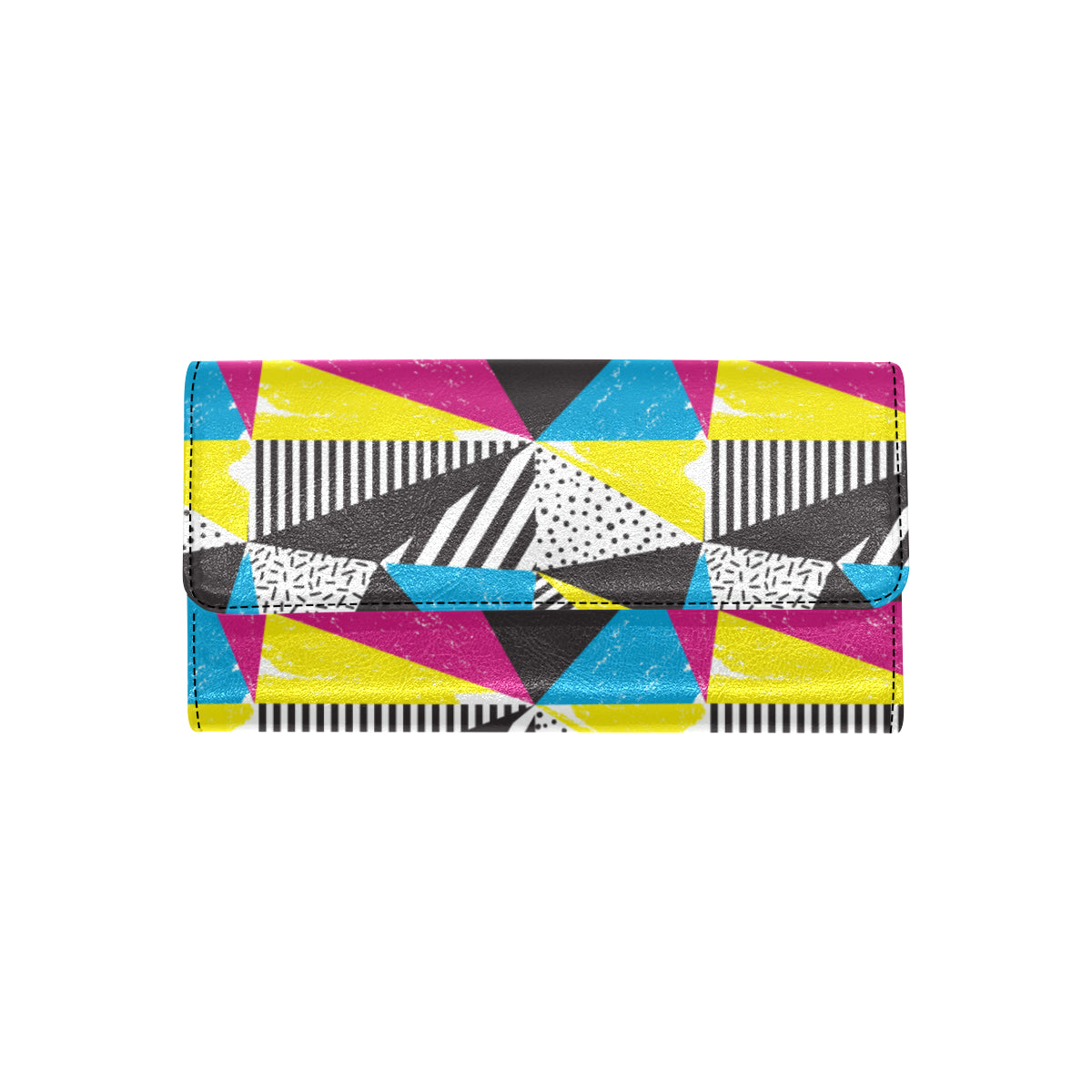 80s Pattern Print Design 2 Women's Trifold Wallet