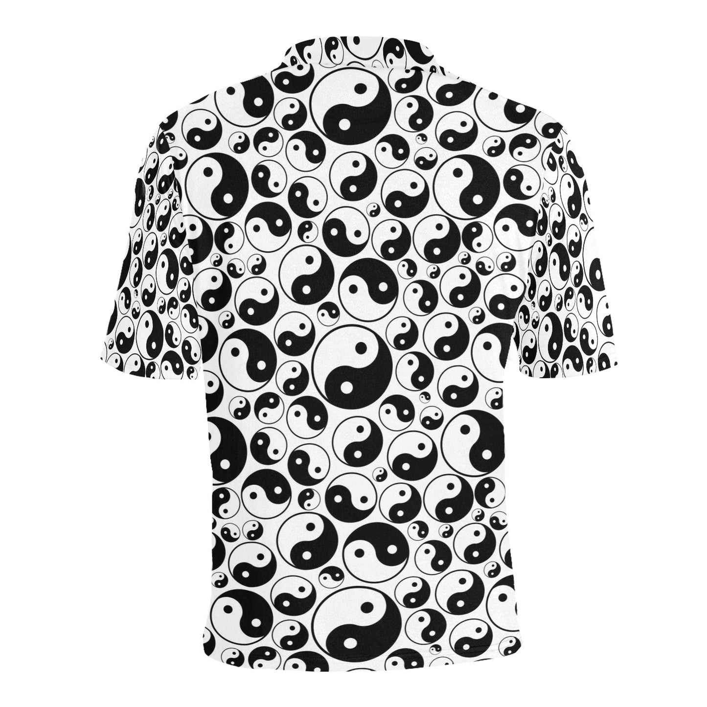 Yin Yang Print Design LKS302 Men Polo Shirt