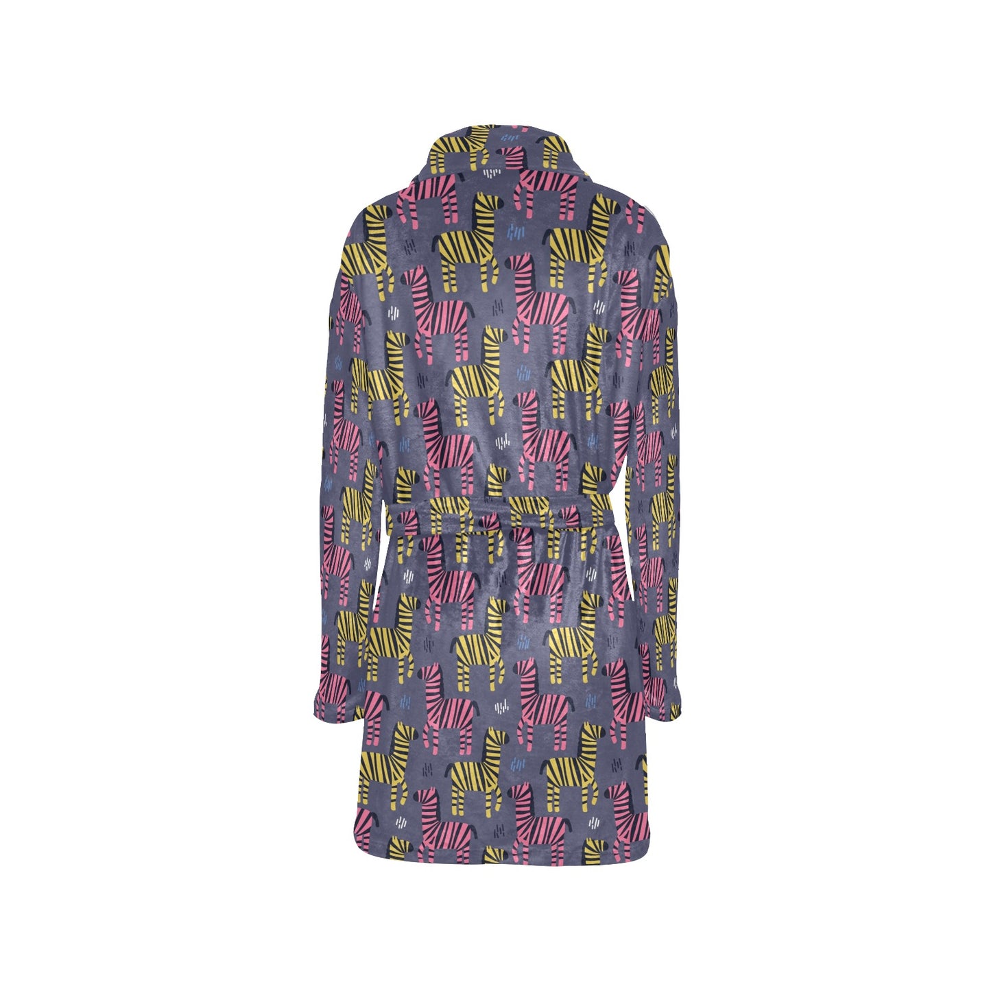 Zebra Print Design LKS303 Women's Fleece Robe