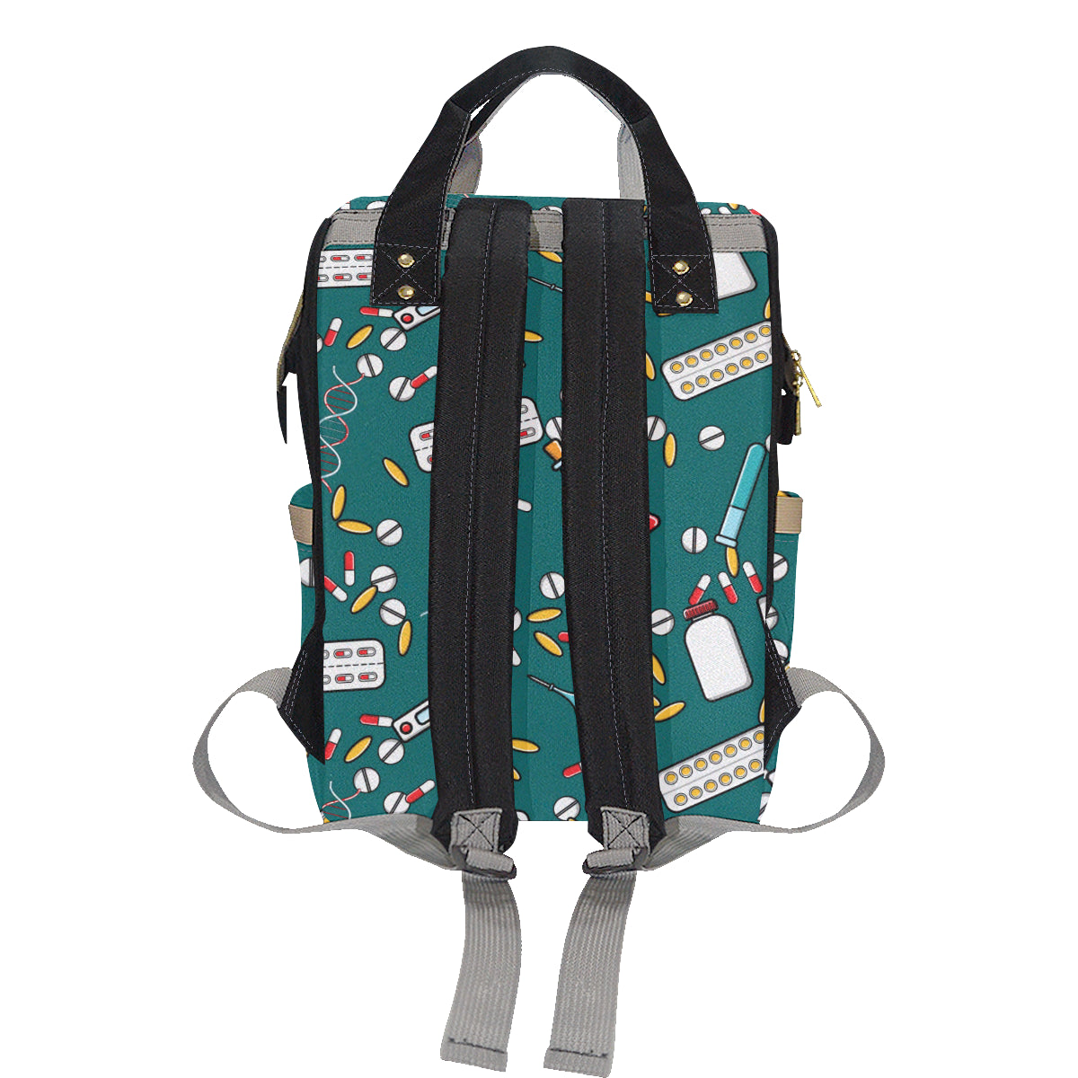 Nurse Pattern Print Design A05 Diaper Bag Backpack