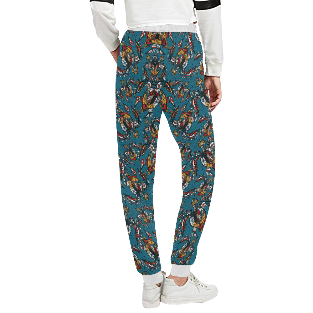 Sea Turtle Tribal Colorful Hand Drawn Unisex Sweatpants