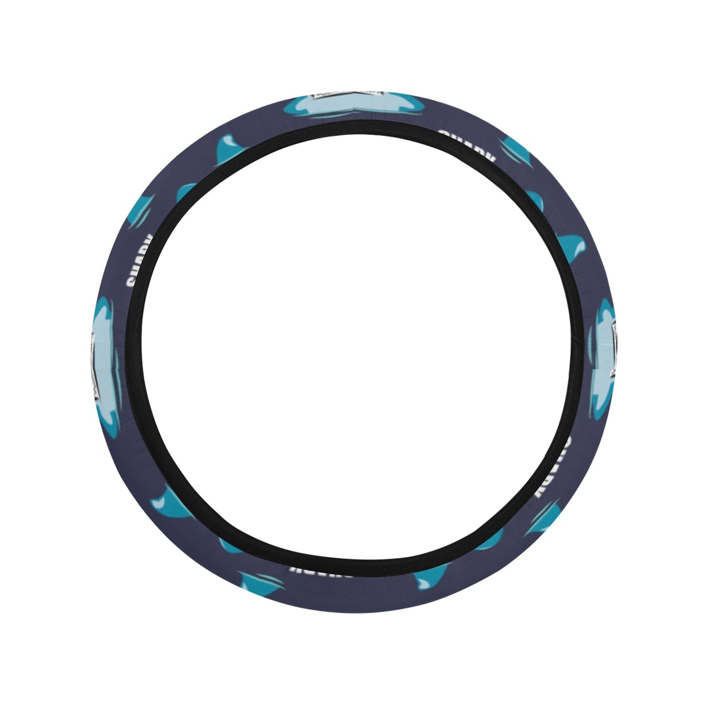 Shark Print Design LKS309 Steering Wheel Cover with Elastic Edge