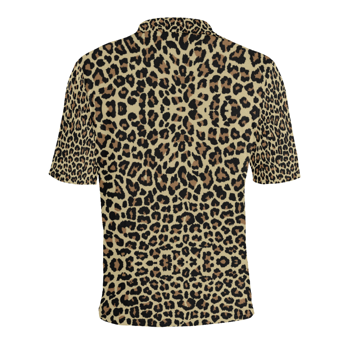Cheetah Pattern Print Design 02 Men Polo Shirt