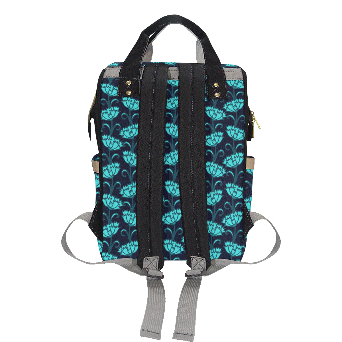 Carnations Pattern Print Design CN06 Diaper Bag Backpack