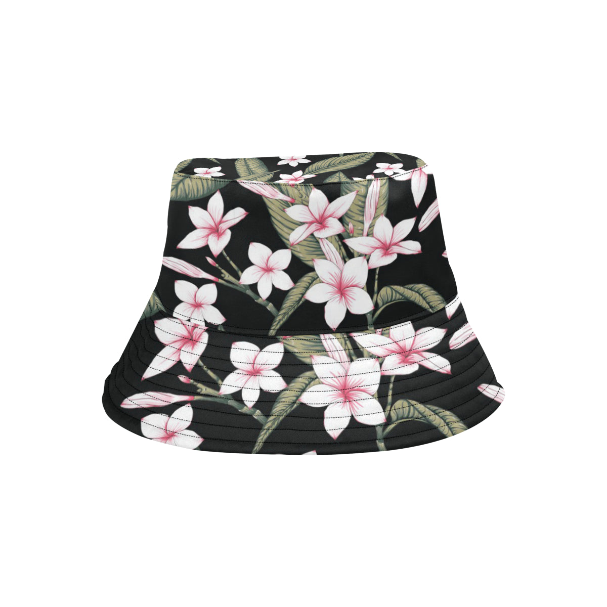 Plumeria Pattern Print Design PM021 Unisex Bucket Hat