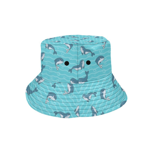 Whale Print Design LKS303 Unisex Bucket Hat