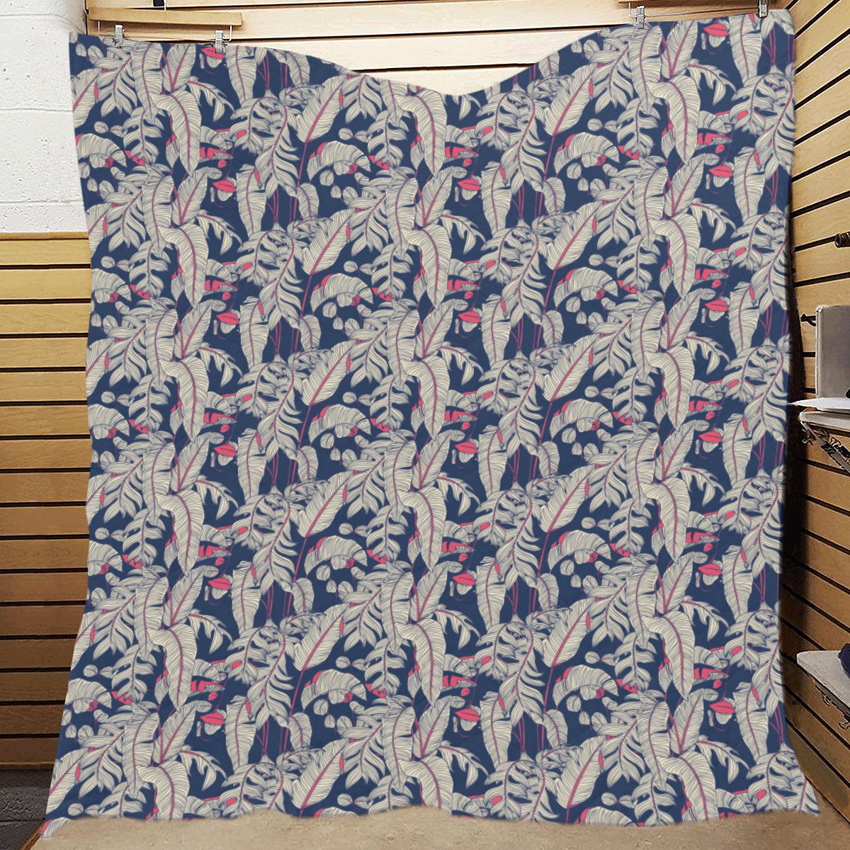 Bird Of Paradise Pattern Print Design 03 Premium Quilt