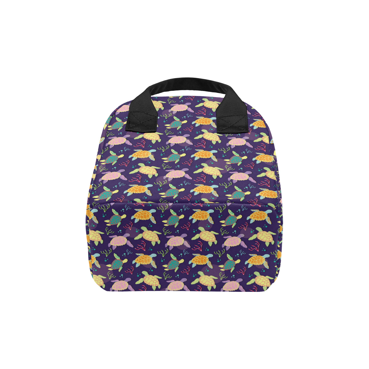 Sea Turtle Color Smile Insulated Lunch Bag