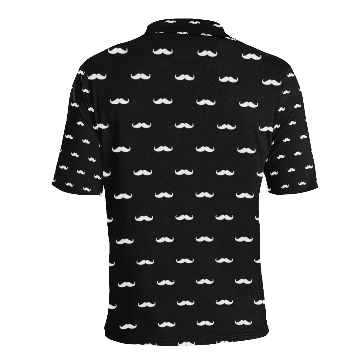 Mustache Pattern Print Design A04 Men Polo Shirt
