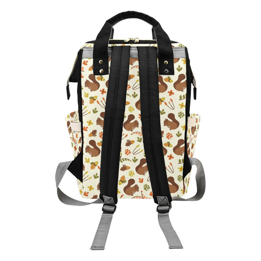 Squirrel Print Design LKS3010 Diaper Bag Backpack