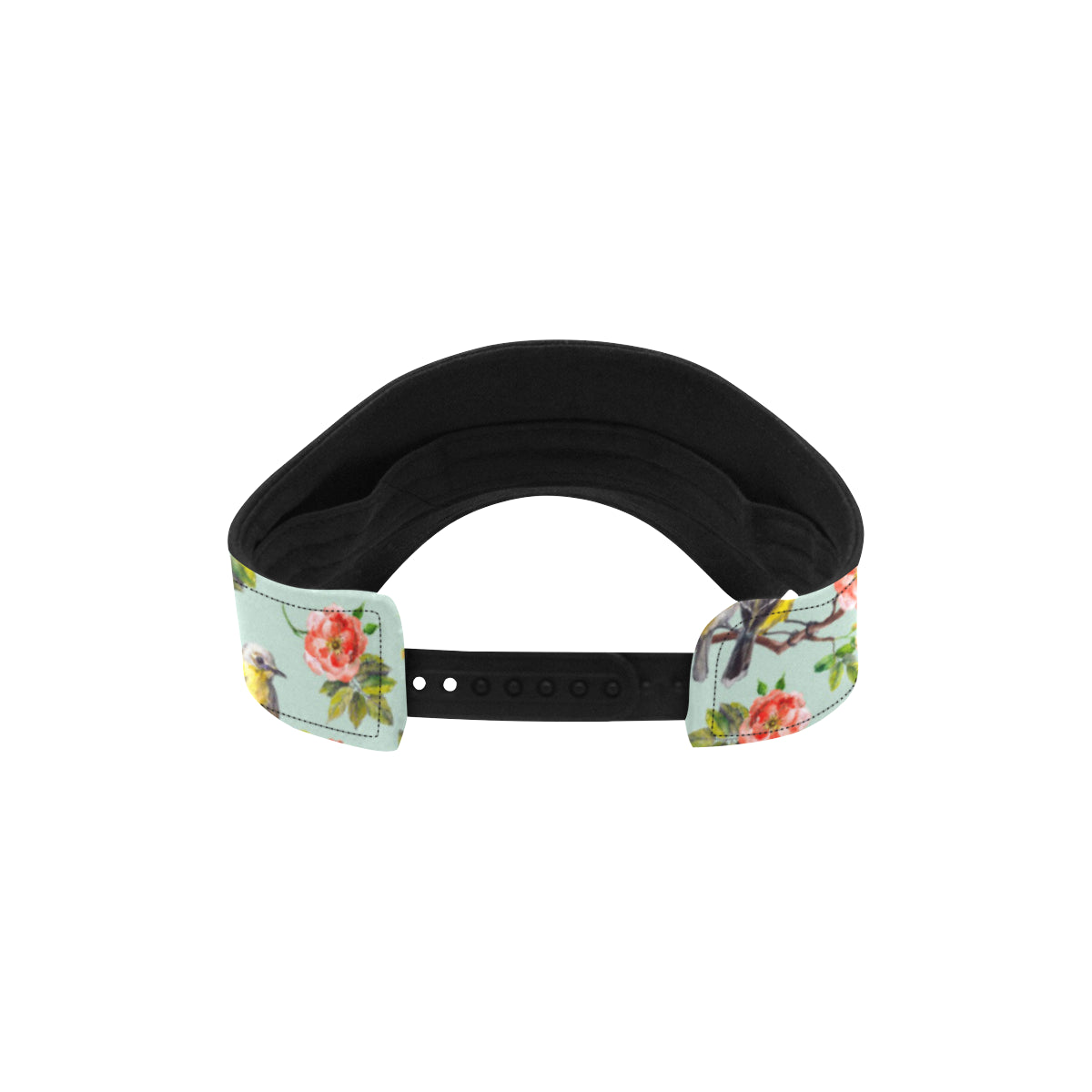 Bird with Red Flower Print Pattern Unisex Sun Visor