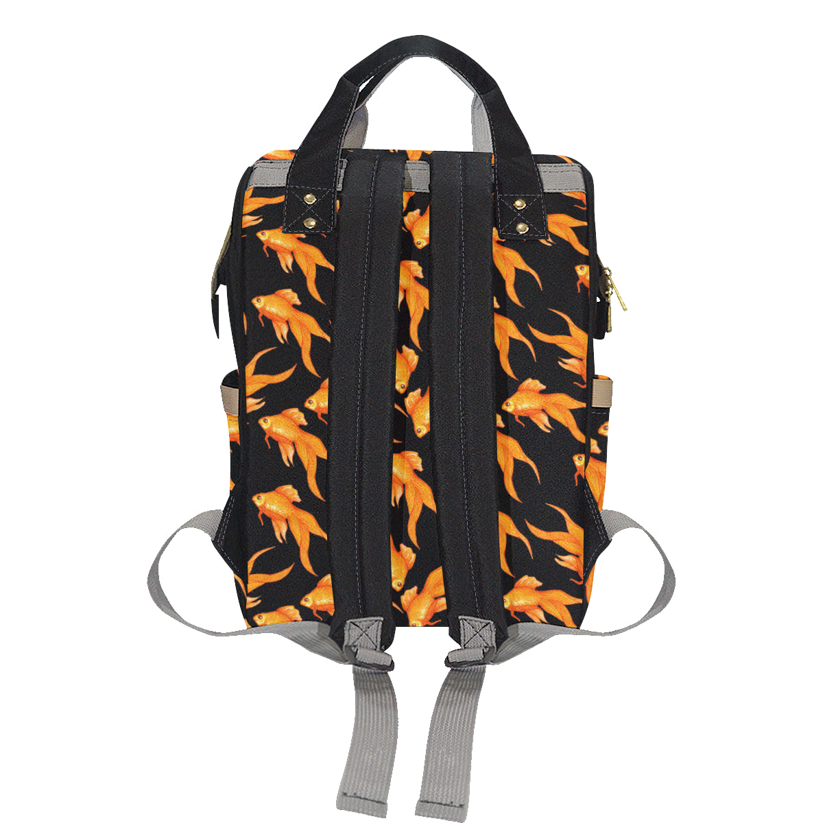 Goldfish Pattern Print Design 03 Diaper Bag Backpack