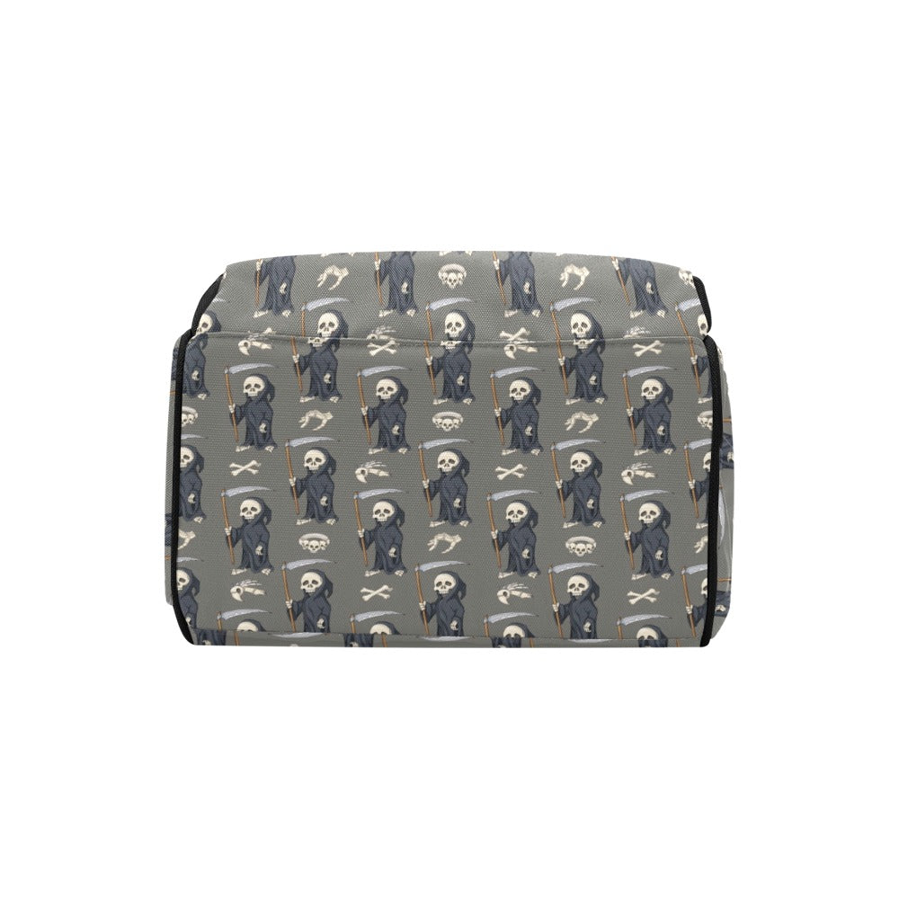 Skeleton Print Design LKS308 Diaper Bag Backpack