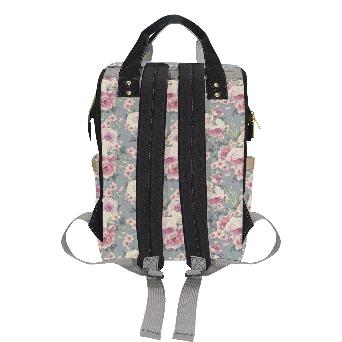 Peony Pattern Print Design PE05 Diaper Bag Backpack